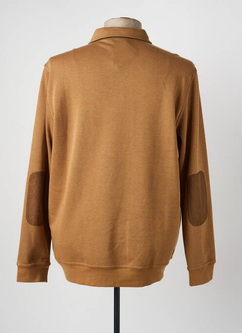 Polo mâneci lungi mâneci lungi maro COFOX homme