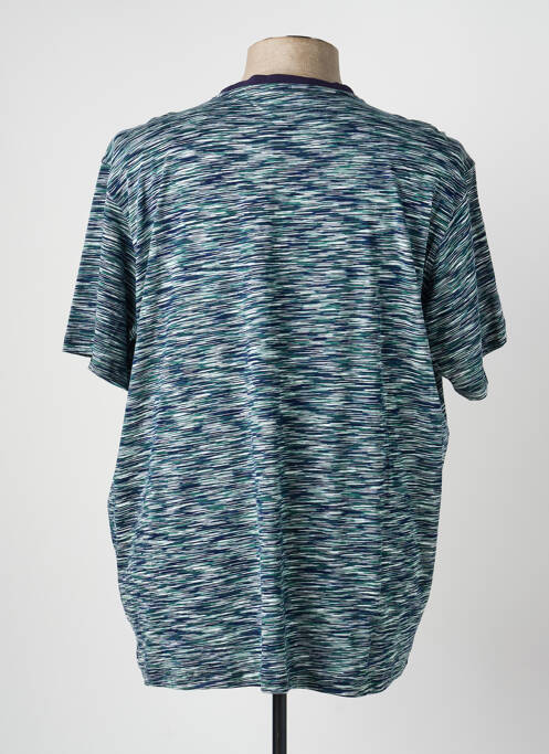 Tricou croială dreaptă mâneci scurte albastru COFOX homme