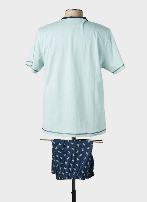 Pijamale scurte mâneci scurte albastru VALBOURG homme