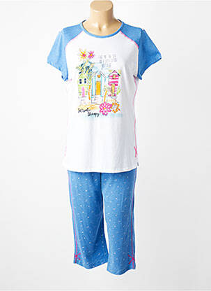 Pijama mâneci scurte albastru MASSANA femme
