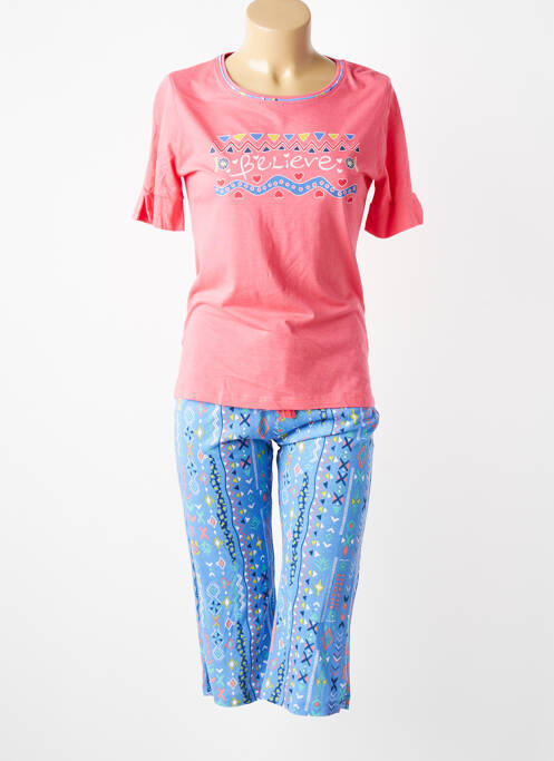 Pijama mâneci scurte portocaliu MASSANA femme