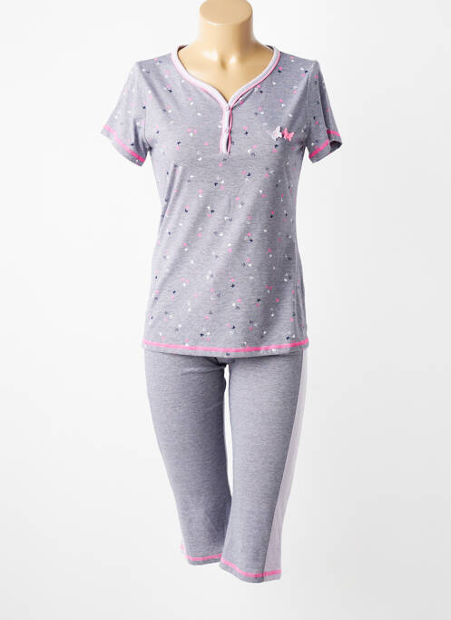 Pijama mâneci scurte albastru MASSANA femme