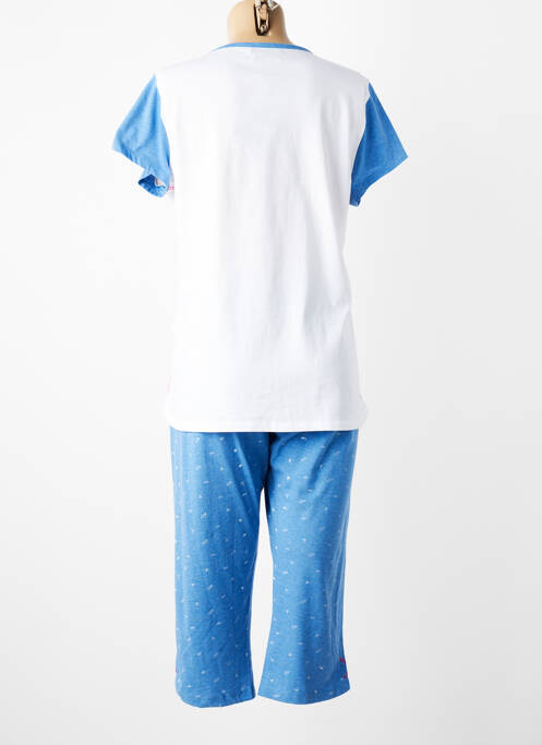 Pijama mâneci scurte albastru MASSANA femme