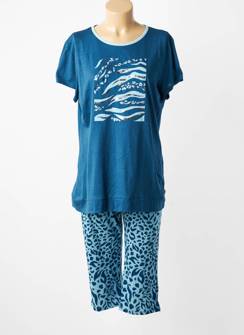 Pijama mâneci scurte albastru MASSANA femme