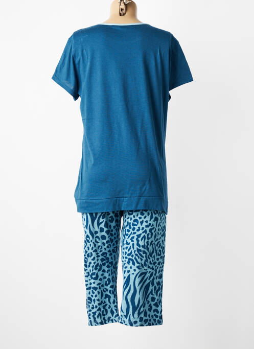 Pijama mâneci scurte albastru MASSANA femme