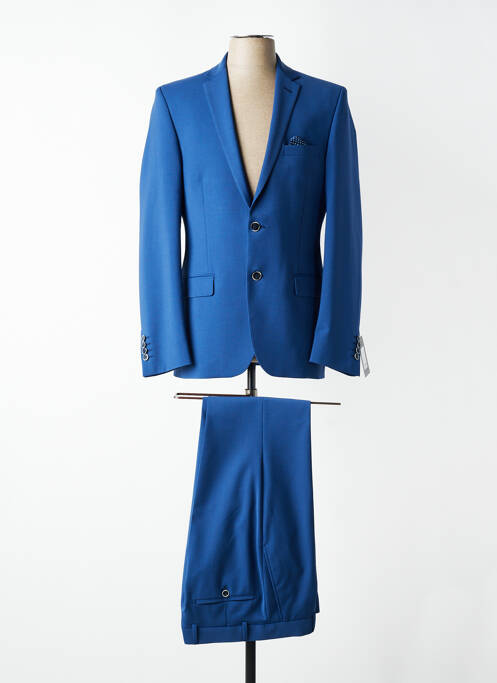 Costume de oraș finisaj interior căptușeală satinată albastru NINO LORETTI homme