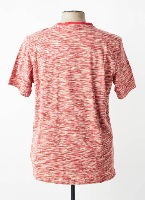 Tricou croială cambrată mâneci scurte roșu COFOX homme