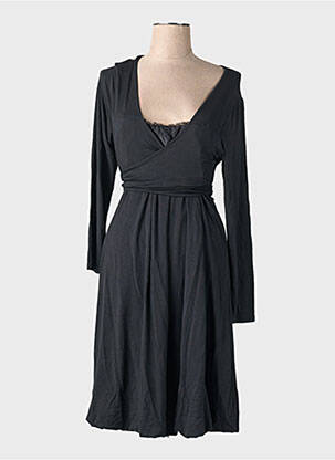 Rochie midi mâneci lungi mâneci lungi negru SISTE'S femeie