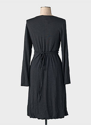 Rochie midi mâneci lungi mâneci lungi negru SISTE'S femeie