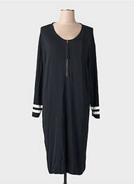Rochie midi mâneci lungi mâneci lungi negru ELENA MIRO femme