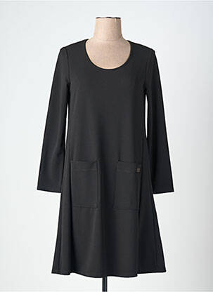 Rochie scurtă mâneci lungi mâneci lungi negru 3322 femeie