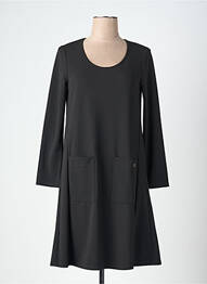 Rochie scurtă mâneci lungi mâneci lungi negru 3322 femme