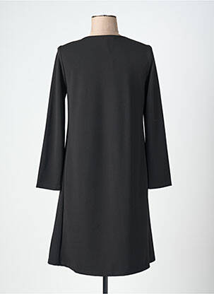 Rochie scurtă mâneci lungi mâneci lungi negru 3322 femeie