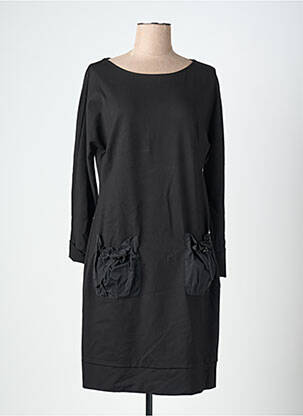 Rochie midi mâneci lungi mâneci lungi negru ORTO BOTANICO femeie