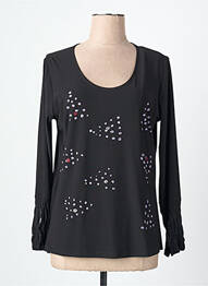 Tricou mâneci lungi mâneci lungi negru ALAIN MURATI femme