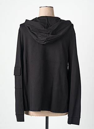 Hanorac cu glugă țesătură jersey mâneci lungi negru ORTO BOTANICO femeie