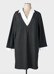 Rochie scurtă mâneci lungi mâneci lungi negru MC PLANET femme