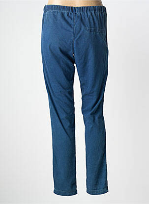 Pantalon slim talie elastică mărime normală albastru SO SOON femeie