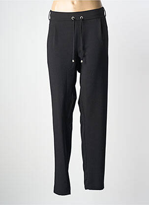 Pantalon slim talie elastică mărime normală negru IMITZ femme