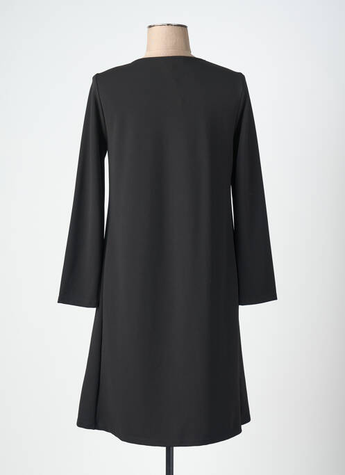 Rochie scurtă mâneci lungi mâneci lungi negru 3322 femme