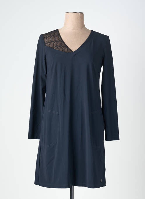 Rochie scurtă mâneci lungi mâneci lungi albastru MC PLANET femme
