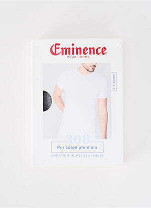 Tricou croială cambrată mâneci scurte gri EMINENCE bărbat