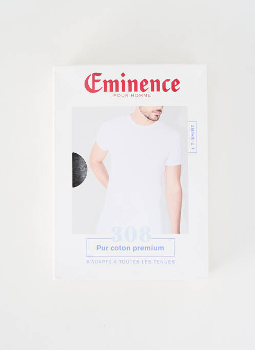 Tricou croială cambrată mâneci scurte gri EMINENCE homme