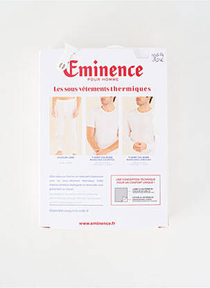 Tricou croială cambrată mâneci lungi alb EMINENCE bărbat