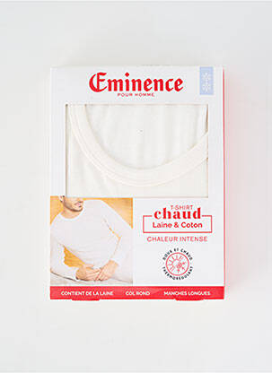 Tricou elasticitate mâneci lungi alb EMINENCE homme