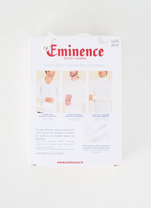 Tricou croială cambrată mâneci lungi negru EMINENCE homme