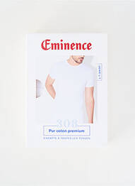 Tricou croială cambrată mâneci scurte alb EMINENCE homme