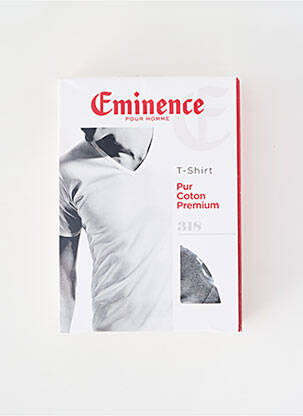 Tricou croială cambrată mâneci scurte gri EMINENCE bărbat