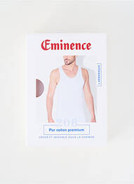 Maiou croială dreaptă fără mâneci alb EMINENCE homme