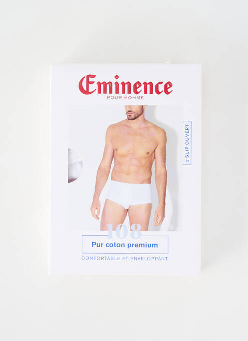 Chilot elastic în talie alb EMINENCE homme