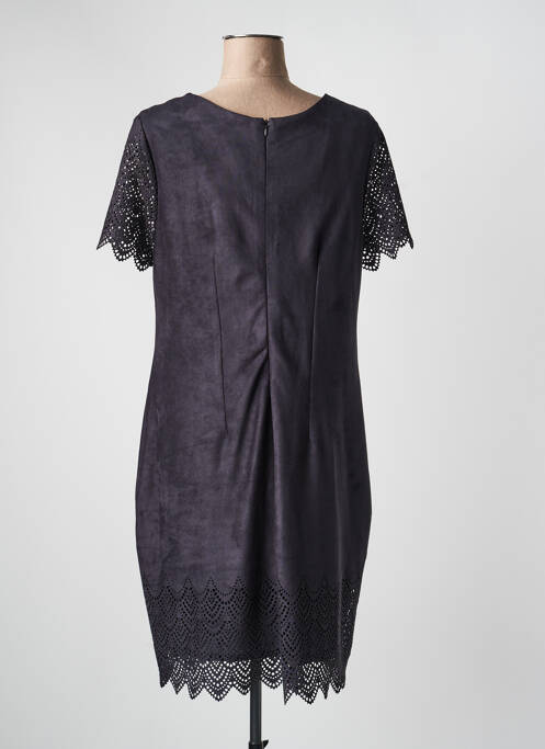 Rochie midi închidere cu fermoar la spate mâneci scurte negru JUMFIL femme
