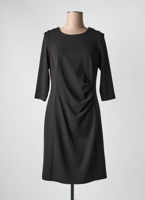 Rochie midi mâneci 3/4 mâneci 3/4 negru JUMFIL femme
