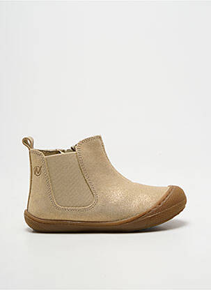 Botine/ghete branț detașabil vârf rotund auriu NATURINO fille