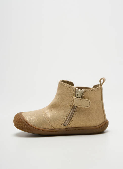 Botine/ghete branț detașabil vârf rotund auriu NATURINO fille