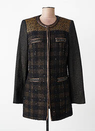 Jachete casual guler rotund negru JUMFIL femeie