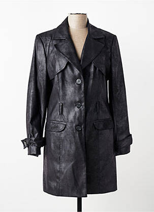Trench buzunare fără glugă negru JUMFIL femme