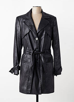 Trench buzunare fără glugă negru JUMFIL femme