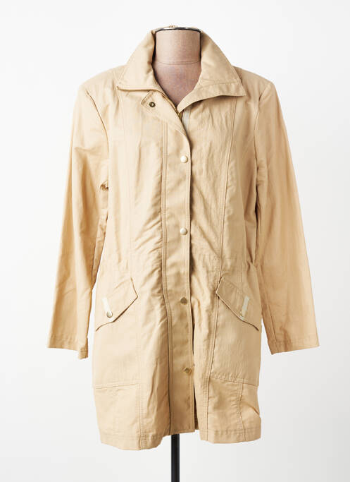 Trench țesătură poplin fără glugă bej JUMFIL femme