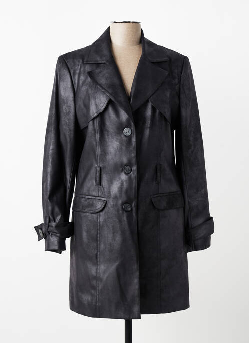Trench buzunare fără glugă negru JUMFIL femme