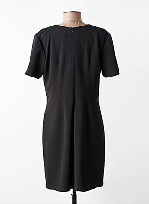 Rochie scurtă închidere cu fermoar la spate mâneci scurte negru JUMFIL femeie