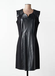 Rochie midi fără mâneci fără mâneci negru JUMFIL femeie
