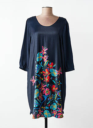 Rochie scurtă mâneci 3/4 mâneci 3/4 albastru SURKANA femeie