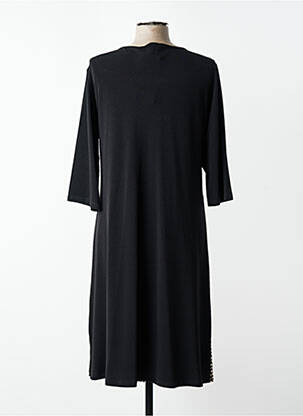 Rochie midi mâneci 3/4 mâneci 3/4 negru JUMFIL femeie