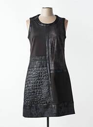 Rochie midi fără mâneci fără mâneci negru JUMFIL femme