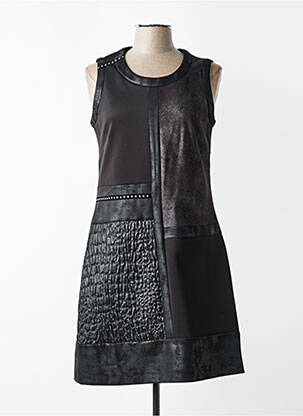 Rochie midi fără mâneci fără mâneci negru JUMFIL femme