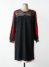 Rochie midi mâneci lungi mâneci lungi negru FRED SABATIER femme